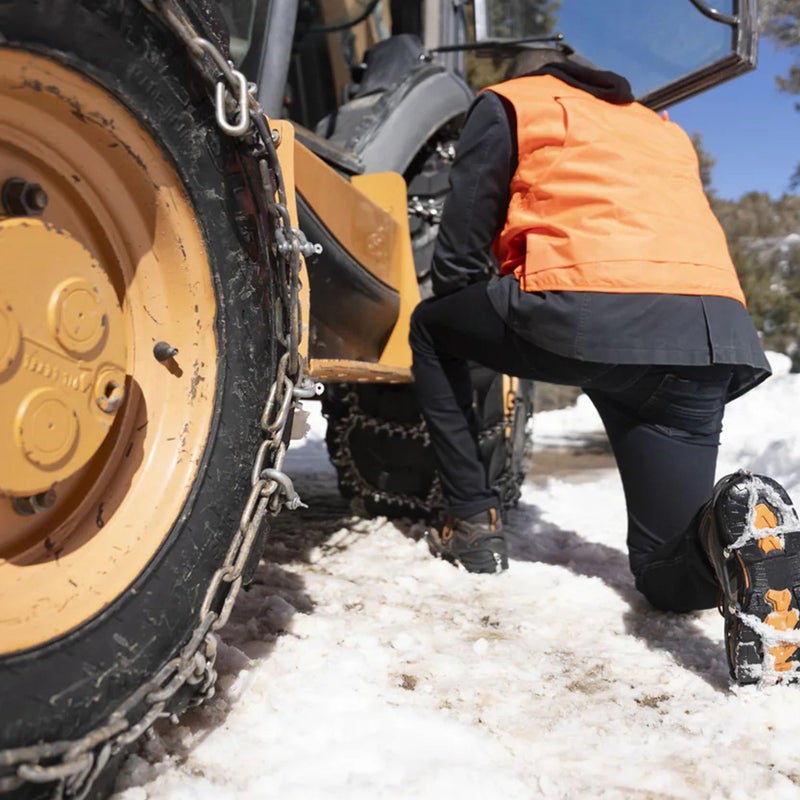 Yaktrax سلاسل يكتراكس للجر للمشي على الجليد والثلج (1 زوج)، أسود، كبير جداً - Image 4